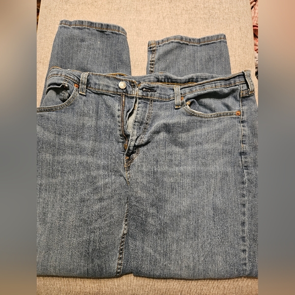 Men's Levi's 559 Relaxed Straight Blue Jeans Size 38x30 - Picture 8 of 8